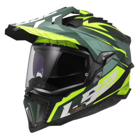 Kask motocyklowy Dual Sport LS2 Explorer Spire H-V Yellow